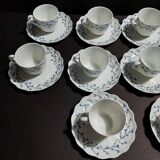 Limoges Giraud porcelain cups set of ten