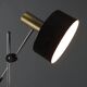 Lampadaire vintage en aluminium et métal, design, Italie, années 1960