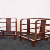 Lajos Kozma, important Art Deco  armchairs by Budapest Werkstatte, 1930s