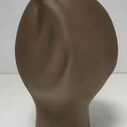 Tête céramique sculpturale à émaillage bleu Tekt design années 60