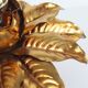 Wonderful large gilded Florentine flush mount light by Masca