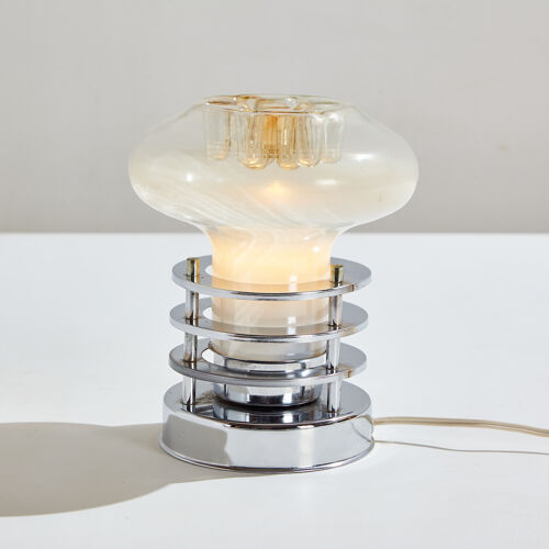 Table lamp with Murano glass lampshade