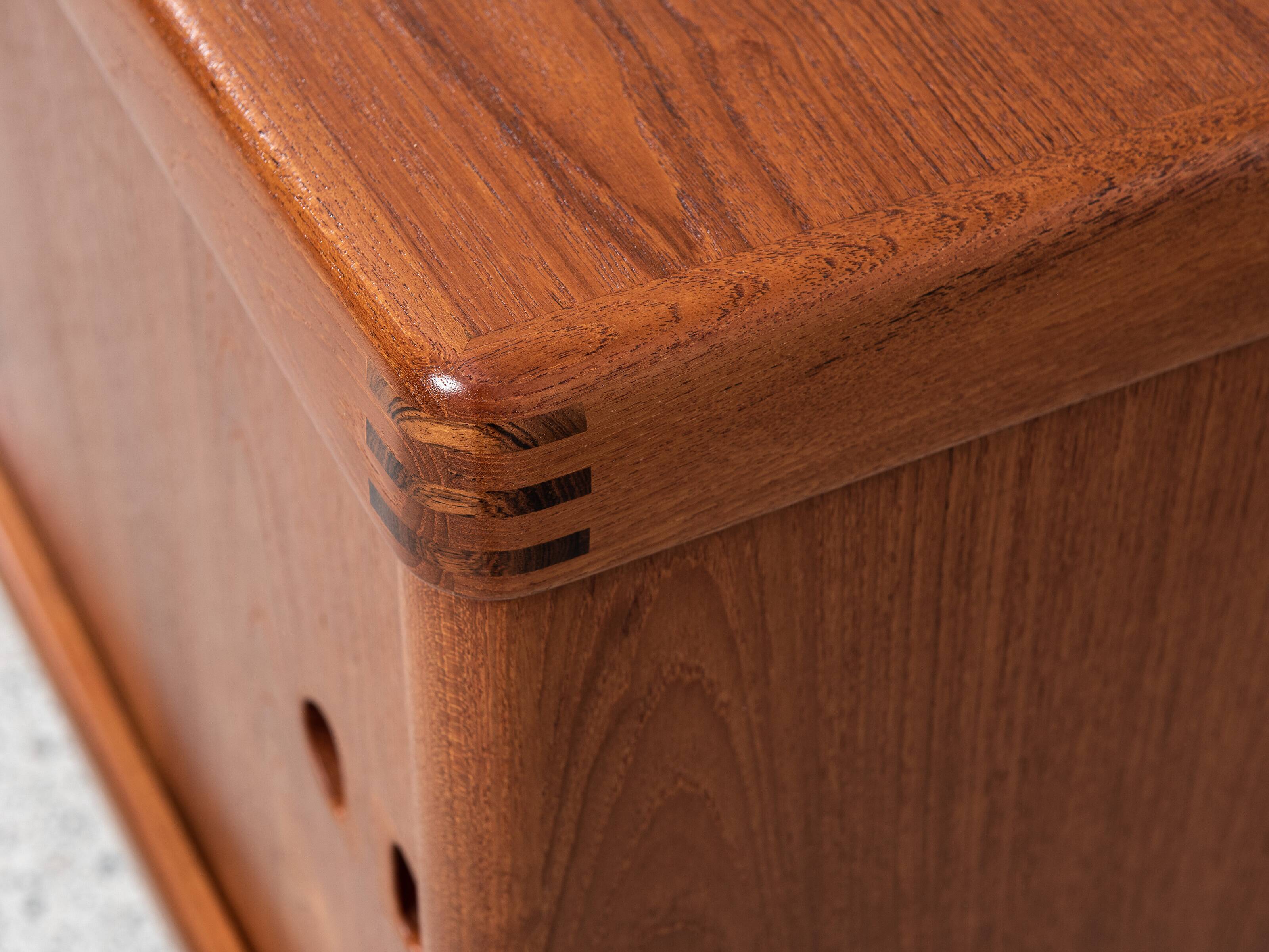 Midcentury Danish sideboard in teak by HW Klein for Bramin 1960s - with the 3 stripes