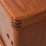 Midcentury Danish sideboard in teak by HW Klein for Bramin 1960s - with the 3 stripes