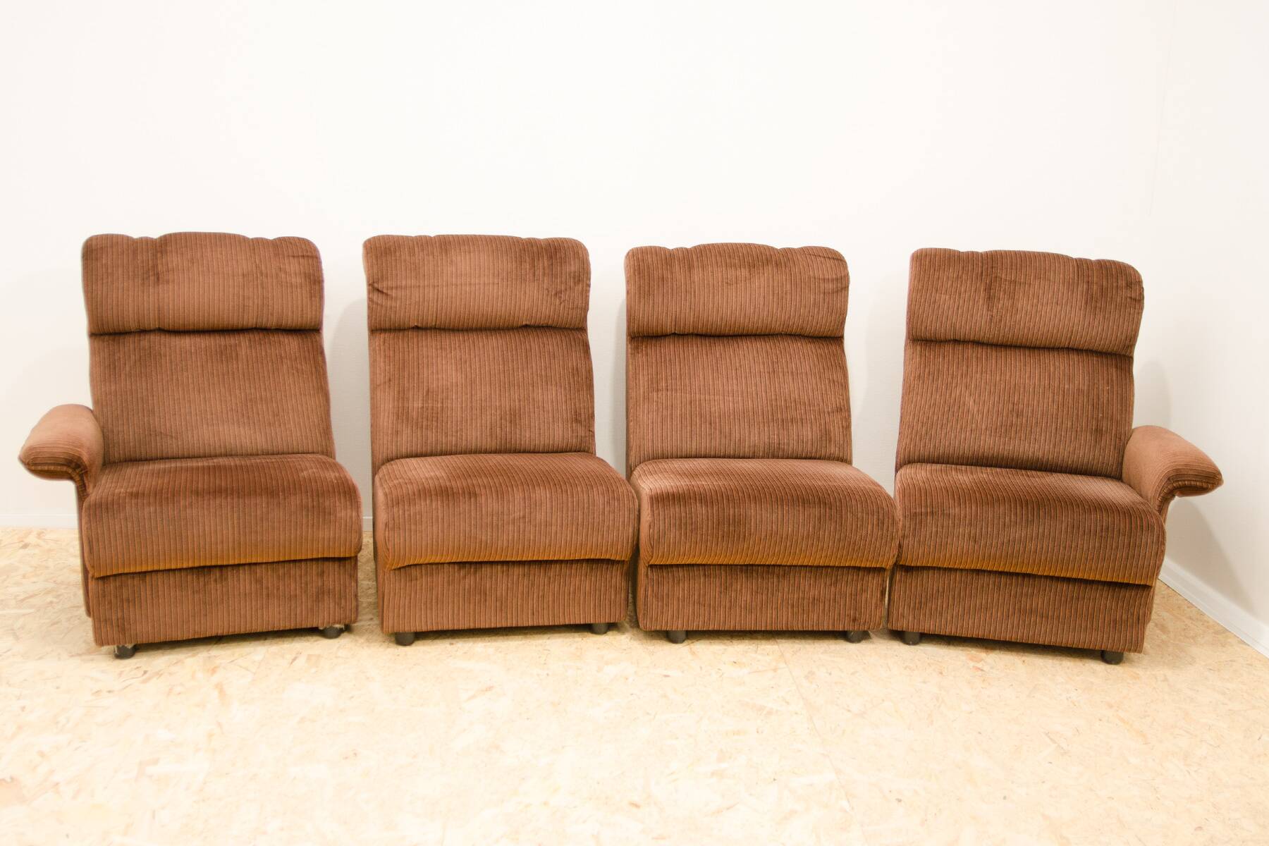 Canapé modulaire vintage, années 1980, Europe de l'Ouest