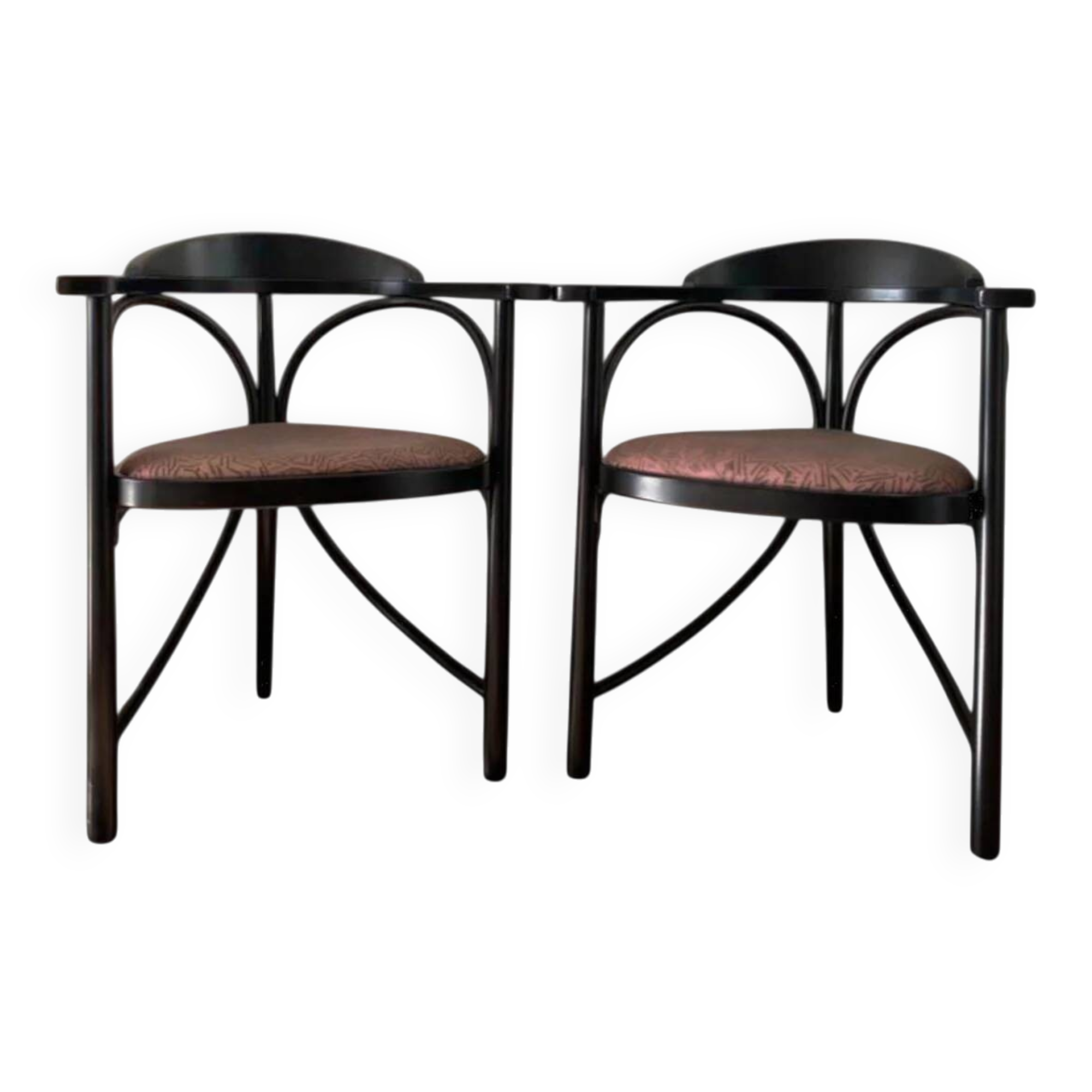 2 x Thonet 91 triangle chair by Michael Thonet