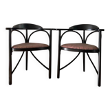 2 x Thonet 91 triangle chair by Michael Thonet