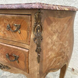 Louis XV style chest of drawers in rosewood