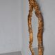 Miroir en stuc doré rocaille époque XIXème 110cm