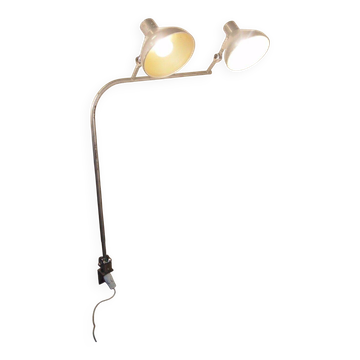 Jumo gs1 adjustable double workshop desk lamp - industrial modernist