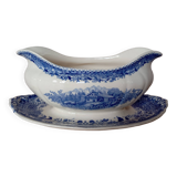 Gravy boat 'Burgenland' blue Villeroy & Boch Mettlach
