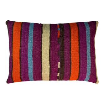 Housse de coussin vintage turque faite à la main, 40 x 60 cm