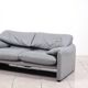 Ensemble de sièges en cuir « Maralunga » de Vico Magistretti pour Cassina