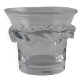 Seau à glace vintage en cristal Daum France 1950s