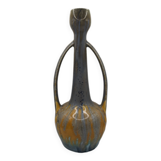 Vase Soliflore col renflé gustave de bruyn lille fives art nouveau modèle 4741