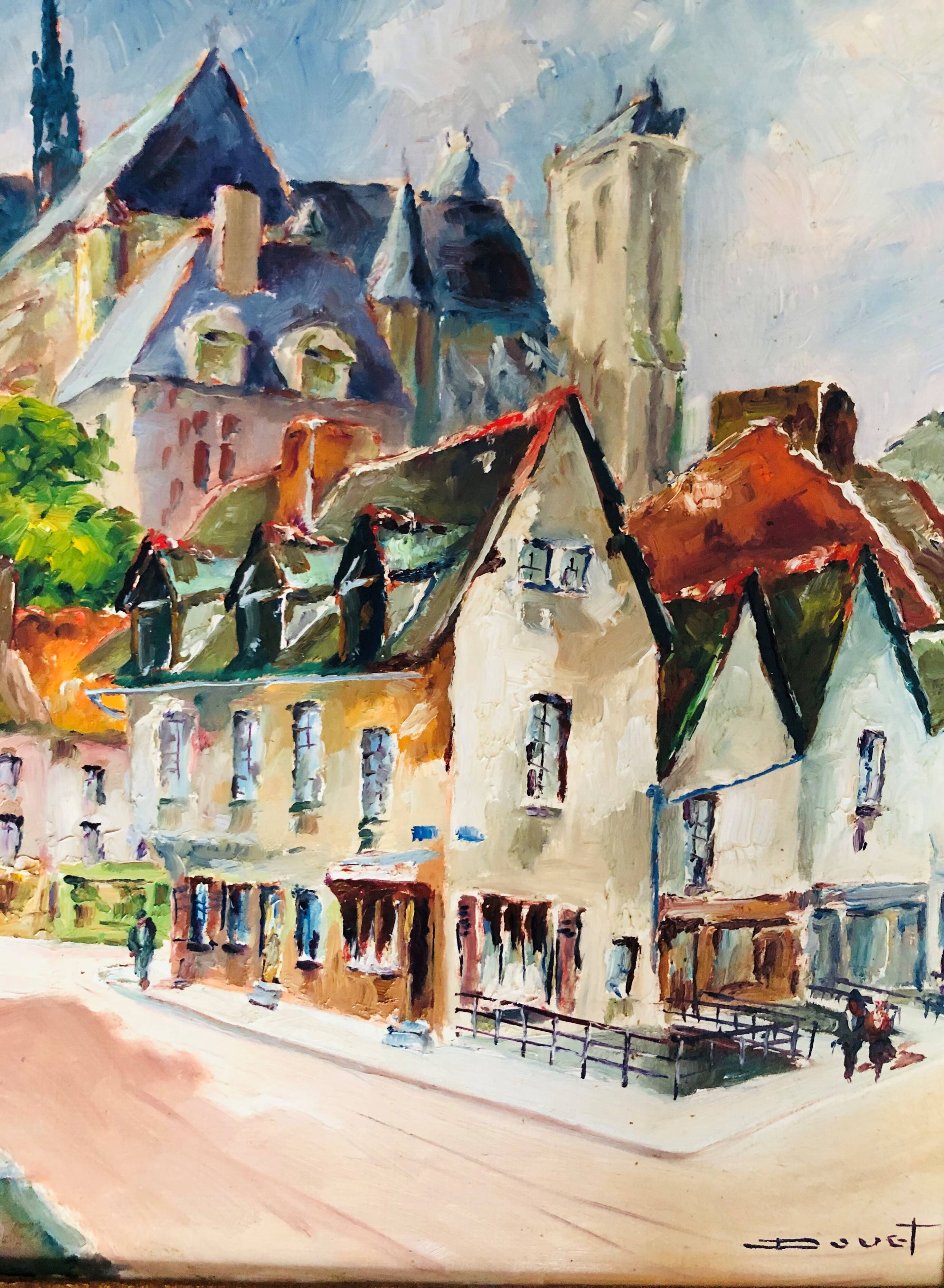 Painting: oil on canvas - animated landscape