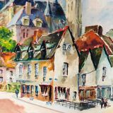 Painting: oil on canvas - animated landscape