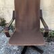 Vintage leather lounge armchair 60s