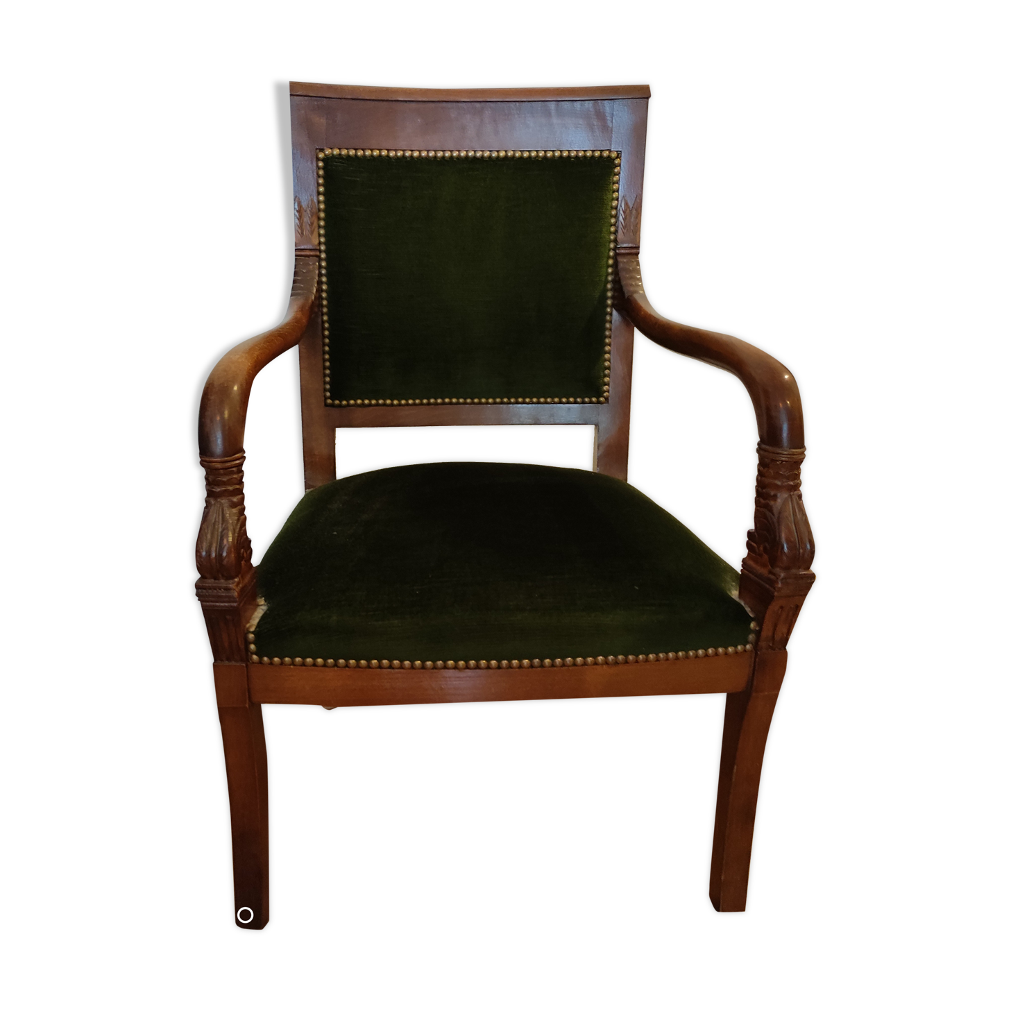 Empire chair in solid mahogany