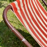 Vintage portable and removable deckchair
