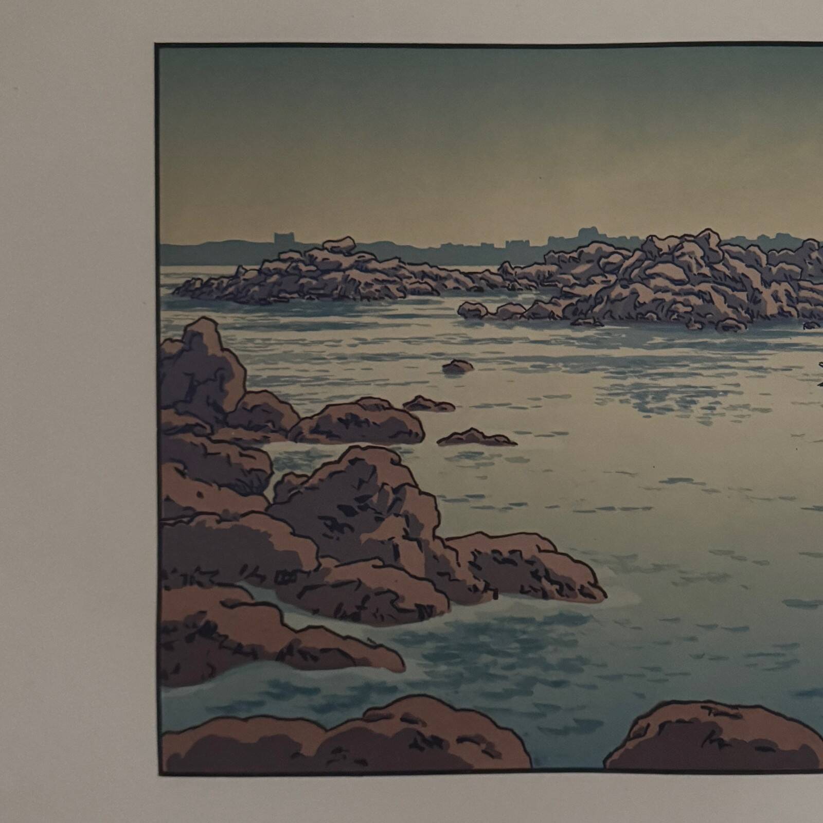 Lithograph by Henri Rivière Entrance to the Port of Ploumanac'h