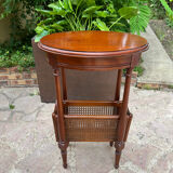 Oval cherry pedestal table