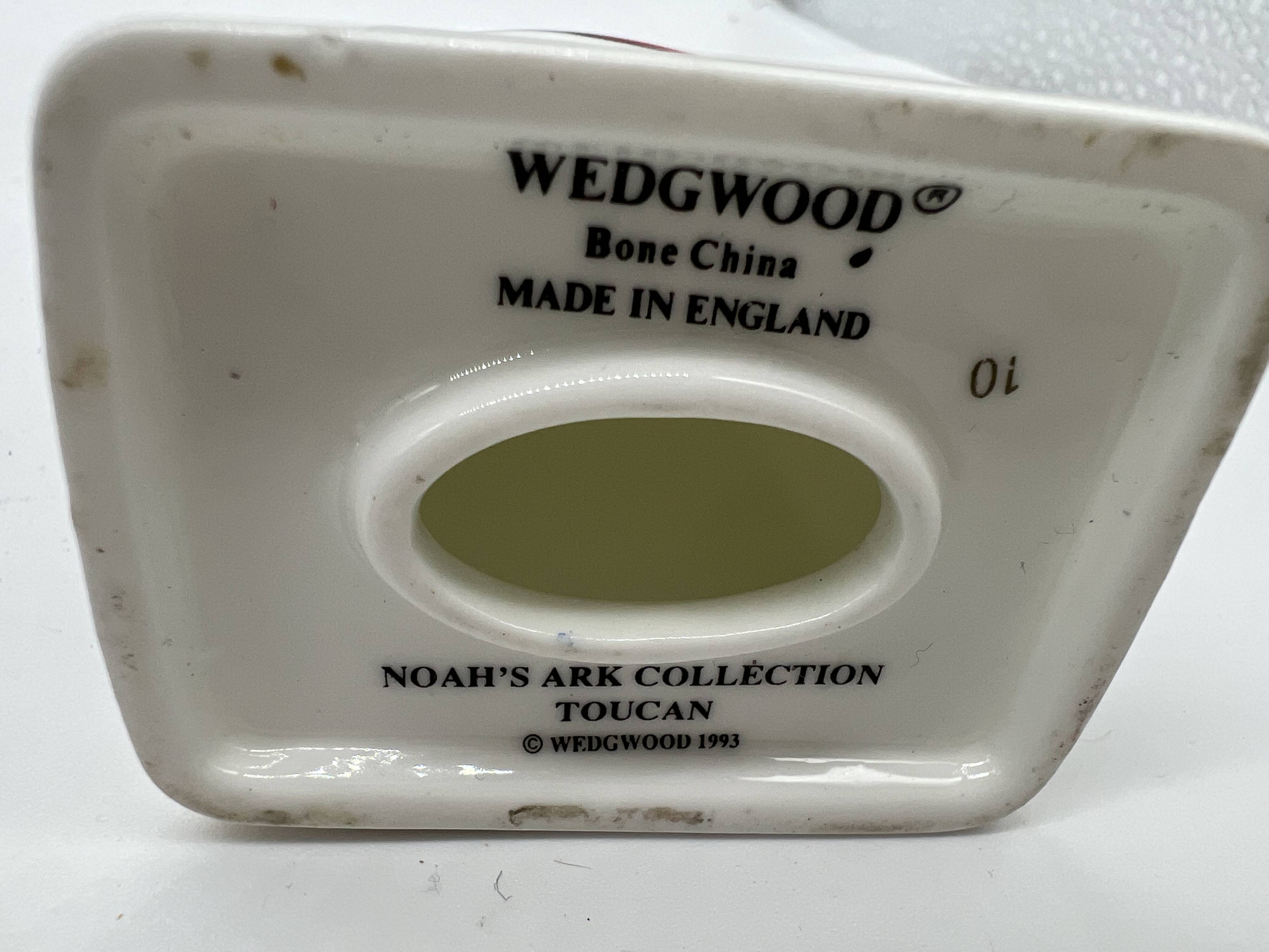 Wedgwood “Noah’s Ark” Figurine Duo – Rabbit and Toucan – English Porcelain