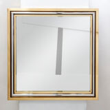 Italian mirror brass chrome by Romeo Rega 1970