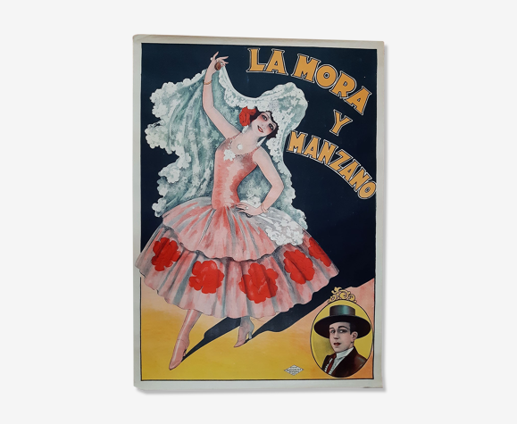 Affiche lithographique flamenco Louis Galice