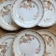 Flat plates, ironstone, poppies