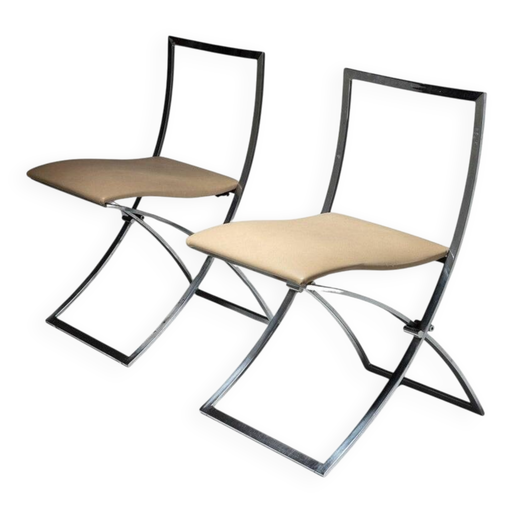 Paire de chaises Marcello Cueno, Italie 1970