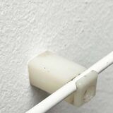 Minimalist white German mid-century coat rack with strings from the 1960s.