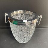 Crystal and chrome metal cooling bucket