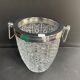 Crystal and chrome metal cooling bucket