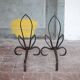 Vintage andirons, pair of andirons, fireplace accessory