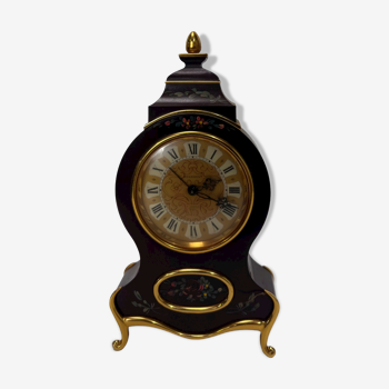 Ancienne horloge de table en bakélite marron