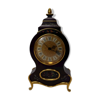 Ancienne horloge de table en bakélite marron