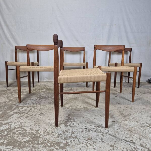 Prix pour 2 chaises ! H.W. Klein, Bramin vintage danois en papercord neuf.