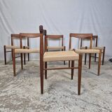 Price for 2 chairs! H.W. Klein, Bramin vintage Danish new papercord