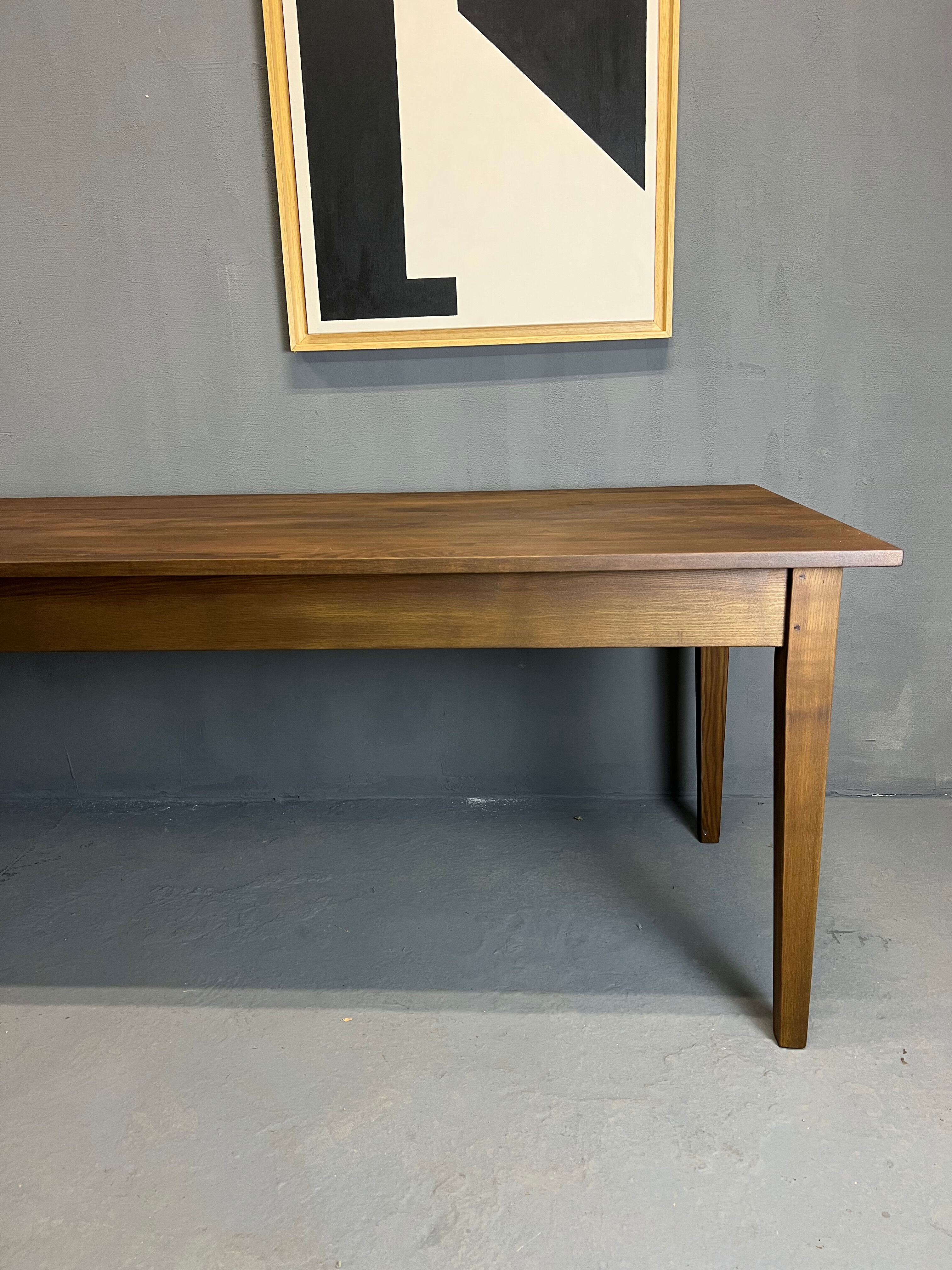 Farmhouse table "Dark Brown", spindle legs XXL 300 X 90 cm
