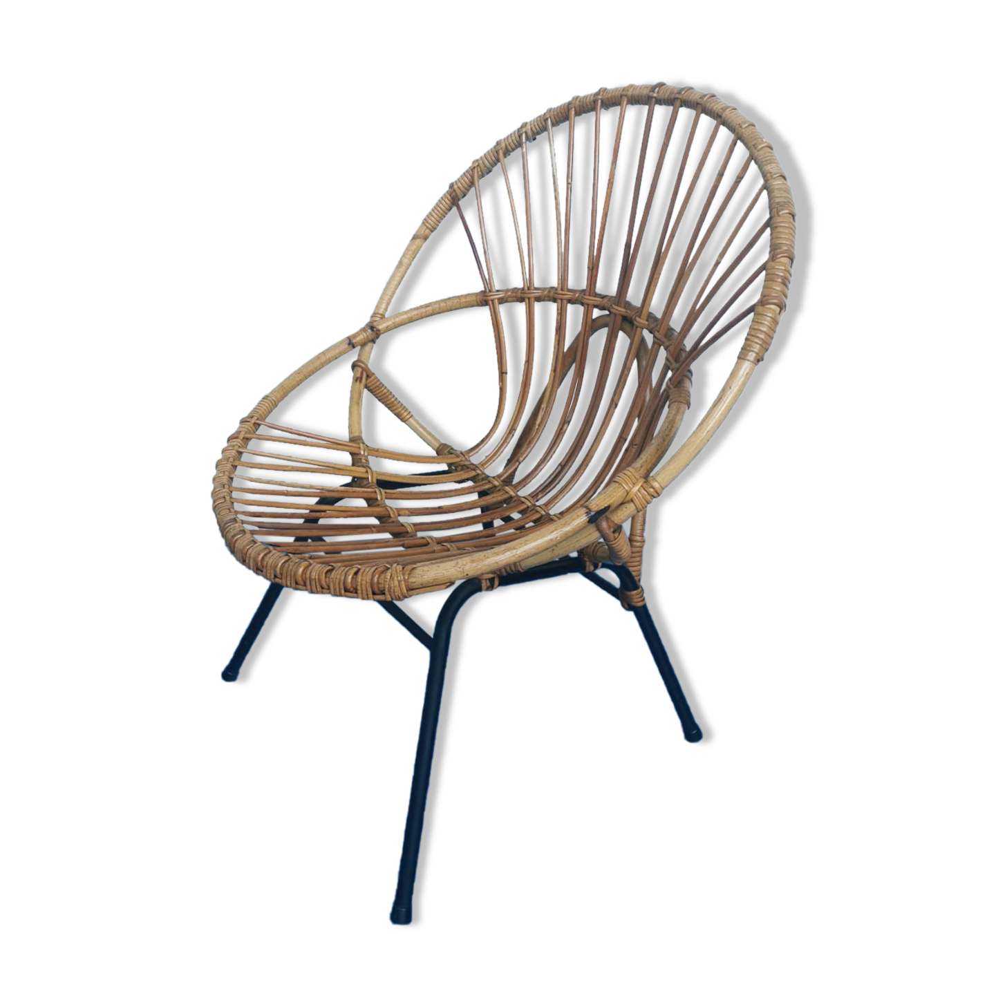 Rattan armchair 1960