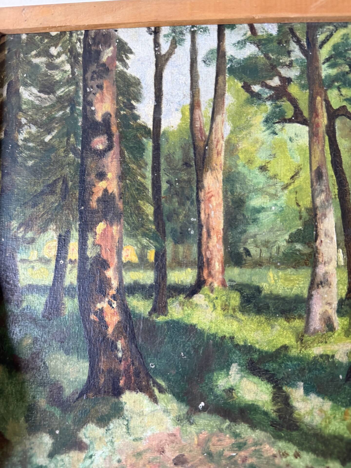 Small oil painting J. Biot