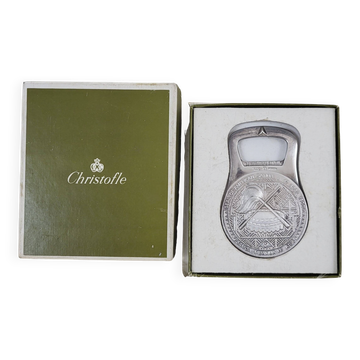 Silver-plated metal bottle opener Christofle