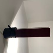 Tritico wall lamp Caltha designer Gianfranco Frattini lacquered in burgundy color, Italy 80's