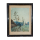 Landscape painting by Achille Mohrien 1895