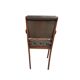 Set of 8 high-quality iconic green leather chesterfield dining chairs