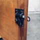 Brutalist Handcrafted Oak 2 Door Cabinet, Belgium, 1950s