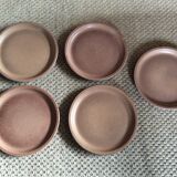 Series of 5 stoneware plates