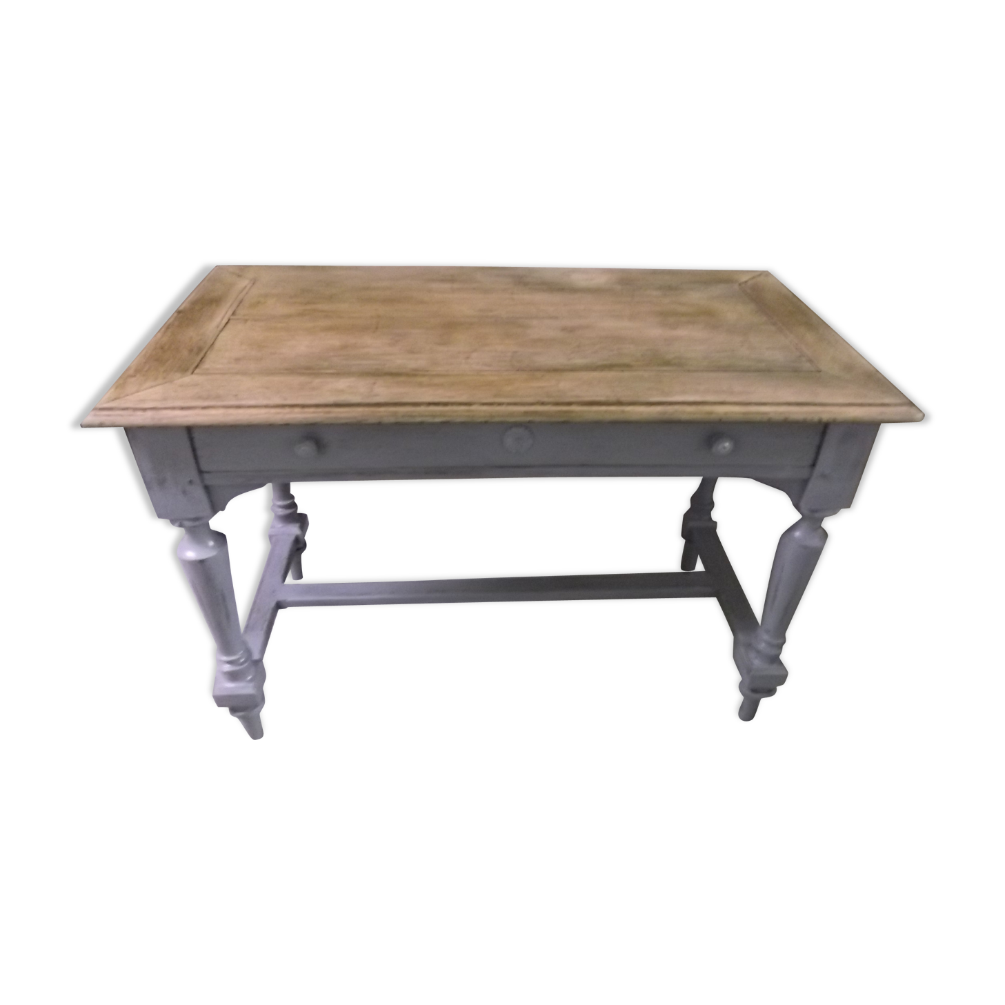 Antique desk patinated