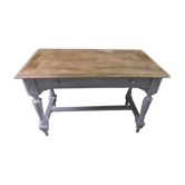 Antique desk patinated